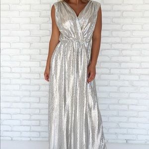 Illuminated luxe maxi dress